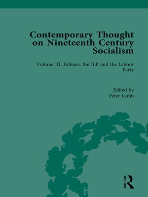 cover image of Contemporary Thought on Nineteenth Century Socialism
